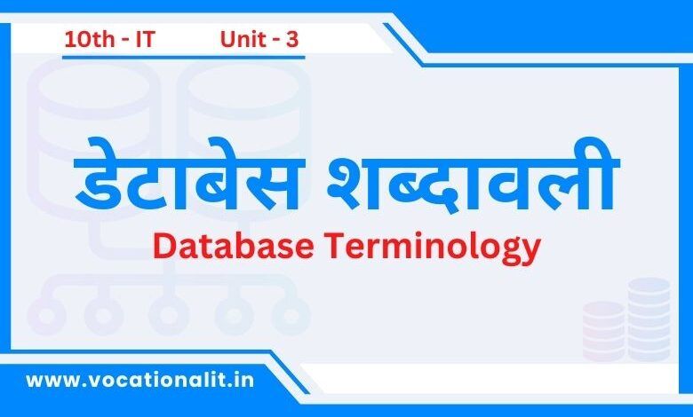 Database Terminology